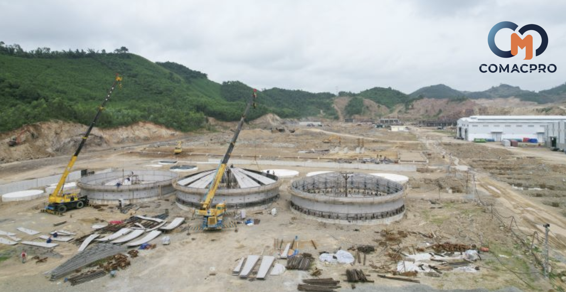 Dự án tổ hợp Hóa chất Đức Giang Nghi Sơn (2.400 tỷ đồng) thi công thần tốc dưới nắng gắt