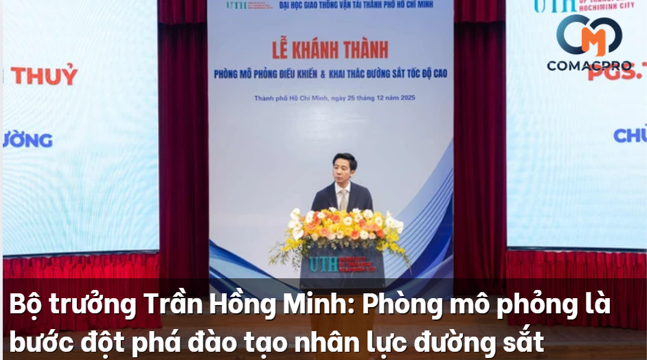 Bộ trưởng Trần Hồng Minh: Phòng mô phỏng là bước đột phá đào tạo nhân lực đường sắt