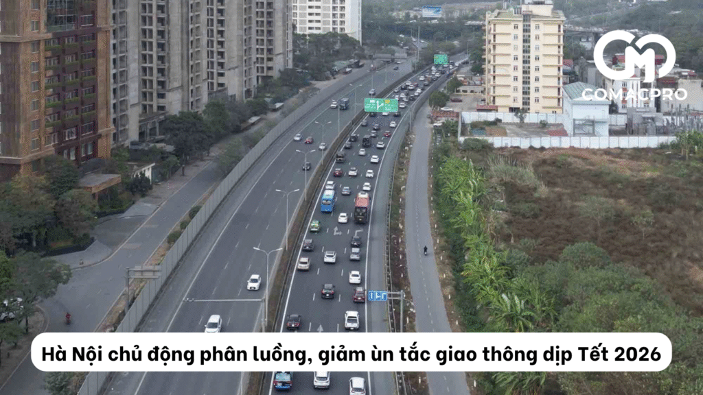 Hà Nội chủ động phân luồng, giảm ùn tắc giao thông dịp Tết 2026
