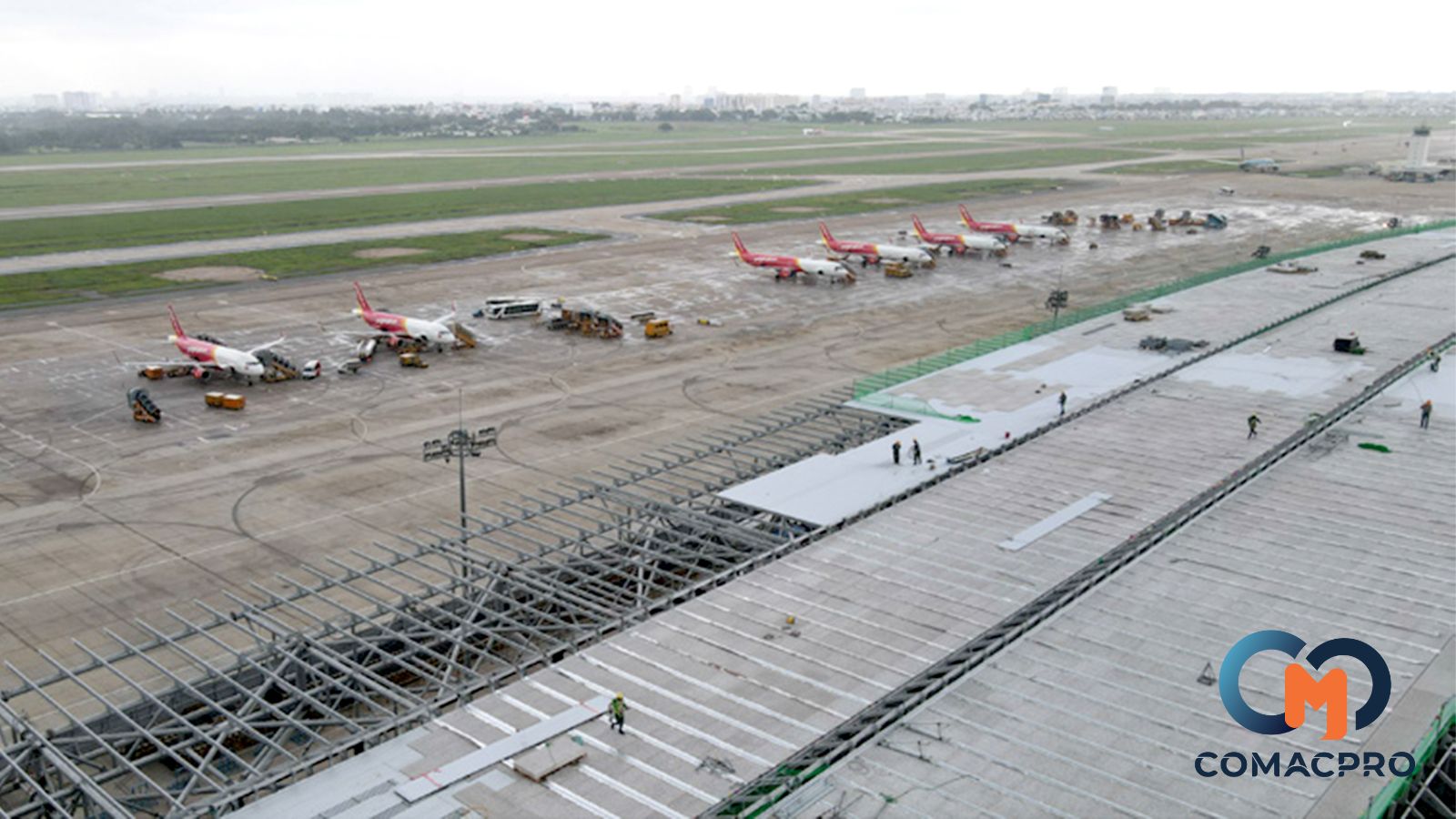 Trung tâm Kiểm soát không lưu Hồ Chí Minh đang xây dựng tại cửa ngõ Tân Sơn Nhất.