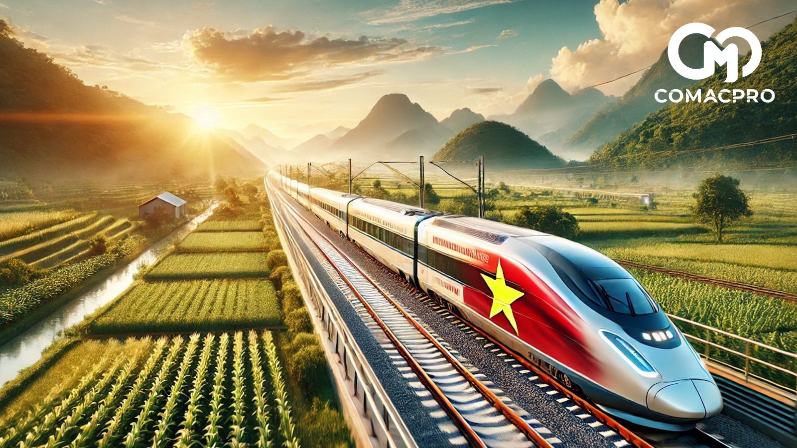 Tàu tốc độ cao (Ảnh AI tạo).