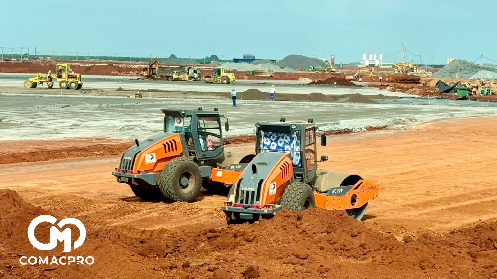 Không khí trên công trường sân bay Long Thành đã rộn ràng hơn.