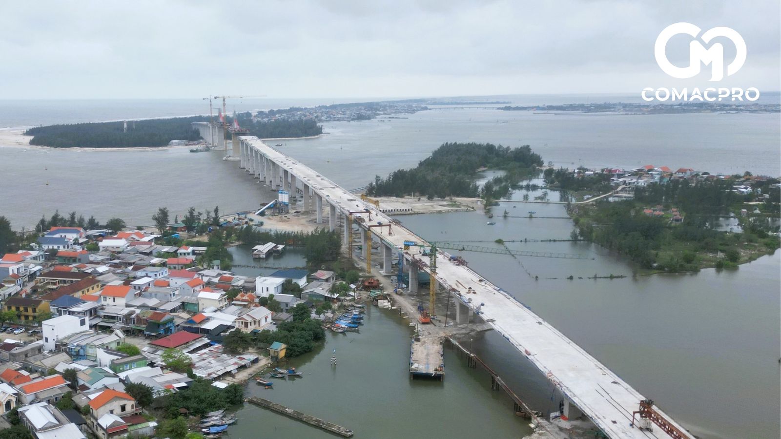 Cầu 2,3km qua cửa biển Thuận An sẽ thông xe kỹ thuật dịp 2/9