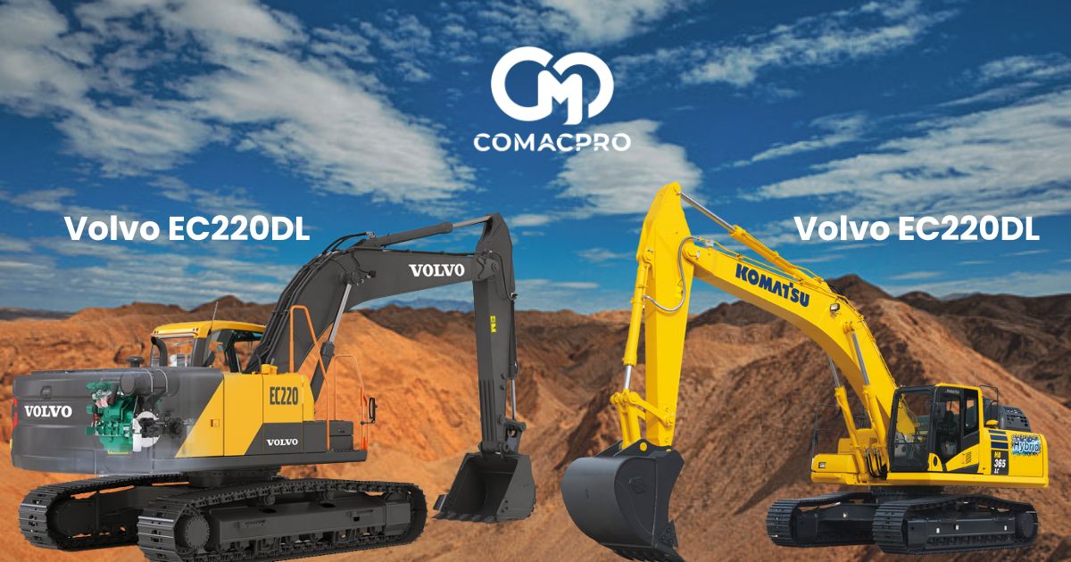 So sánh Komatsu HB365LC‑3 và Volvo EC220DL – Chọn máy xúc nào tối ưu hơn?