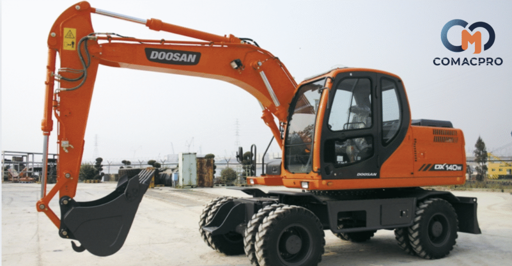 Máy xúc đào bánh lốp – Ưu nhược điểm và bảng giá mới nhất