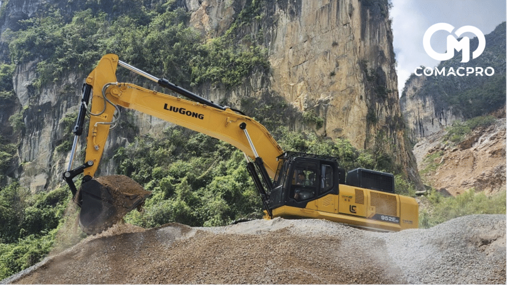 Ưu điểm vượt trội của máy xúc đào bánh xích so với bánh lốp