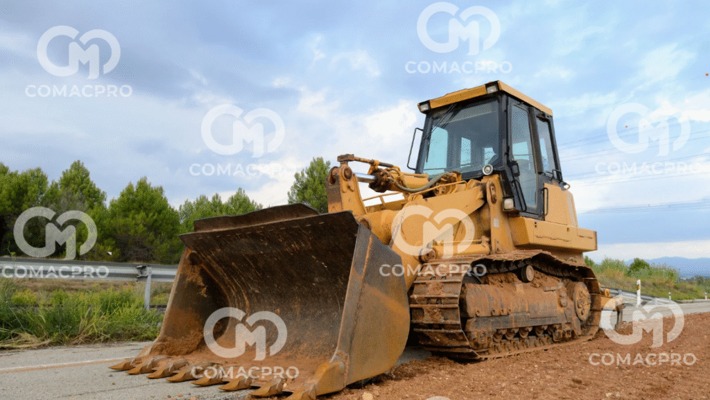 Máy ủi bánh xích – Khả năng vận hành và ứng dụng trong công trình lớn