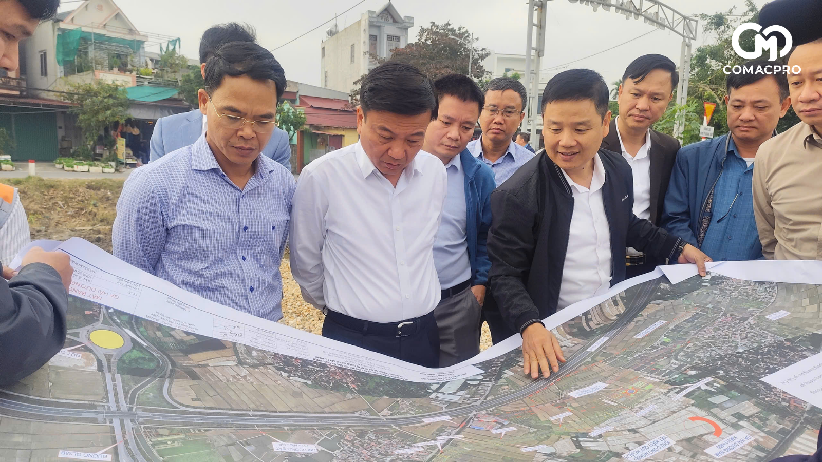 Thứ trưởng Nguyễn Danh Huy Kiểm Tra Công Tác Chuẩn Bị Lễ Khởi Công Dự Án Đường Sắt Lào Cai – Hà Nội – Hải Phòng