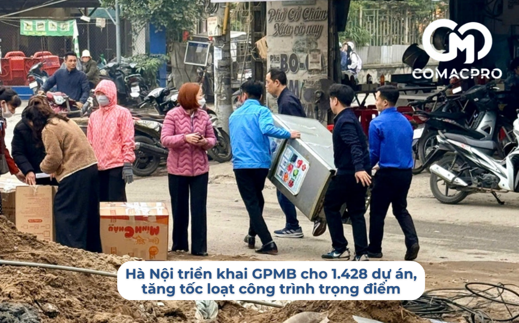 Hà Nội triển khai GPMB cho 1.428 dự án, tăng tốc loạt công trình trọng điểm