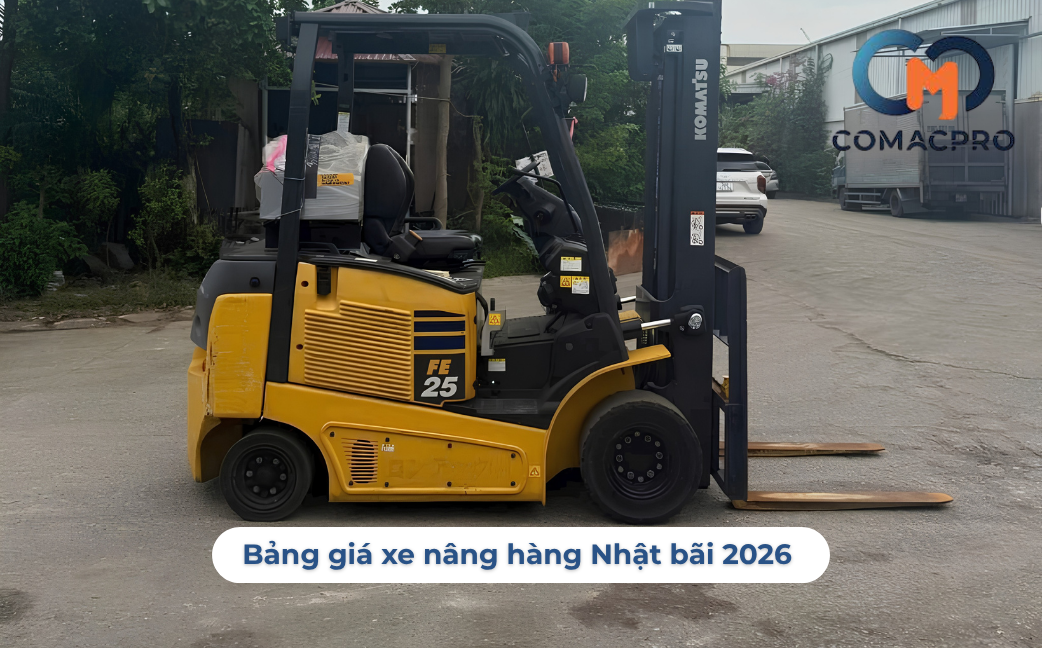 Bảng giá xe nâng hàng Nhật bãi 2026